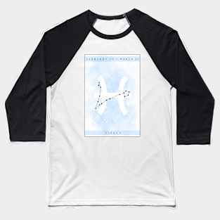 Pisces star sign design Baseball T-Shirt